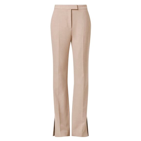 BOSS Split Hem Slim Trousers in Grey, Size US 6 - Picture 1 of 10